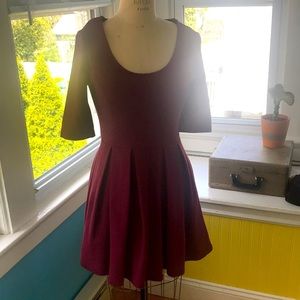 Jack Wills Maroon Dress 8